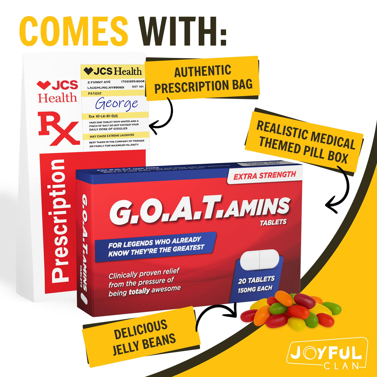 GOATamins Thank You Gift Box - Staff Appreciation Recognition Gift, You are Amazing Gifts for Women & Men, Proud of You Congratulations on Promotion