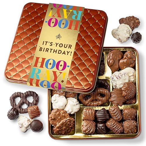 Birthday Food Gift Basket, Happy Birthday Chocolate, Birthday Gift Box, Food Birthday Gifts for Women and Men, Birthday Treats, Prime Snack Gift