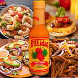 D'ELidas Habanero Hot Sauce, Natural Habanero Pepper Hot Sauce, Chombo Picante Sauce #1 in Panama, Non-GMO, Keto Friendly Food Habanero Sauce, 5 Fl Oz