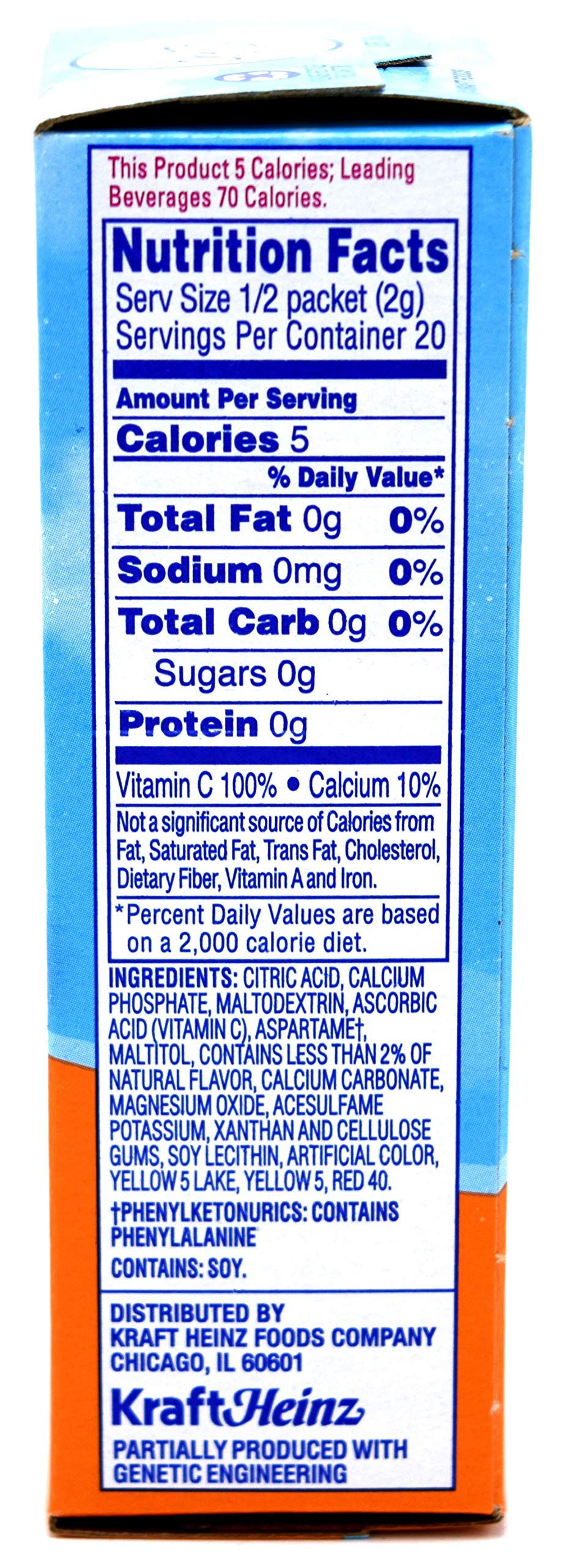 Crystal Light On-The-Go Drink Mix Packets, Zero Sugar Powdered Water Enhancer, Natural Flavor Low Calorie Beverage Mix, Powdered Soft Drink Mix