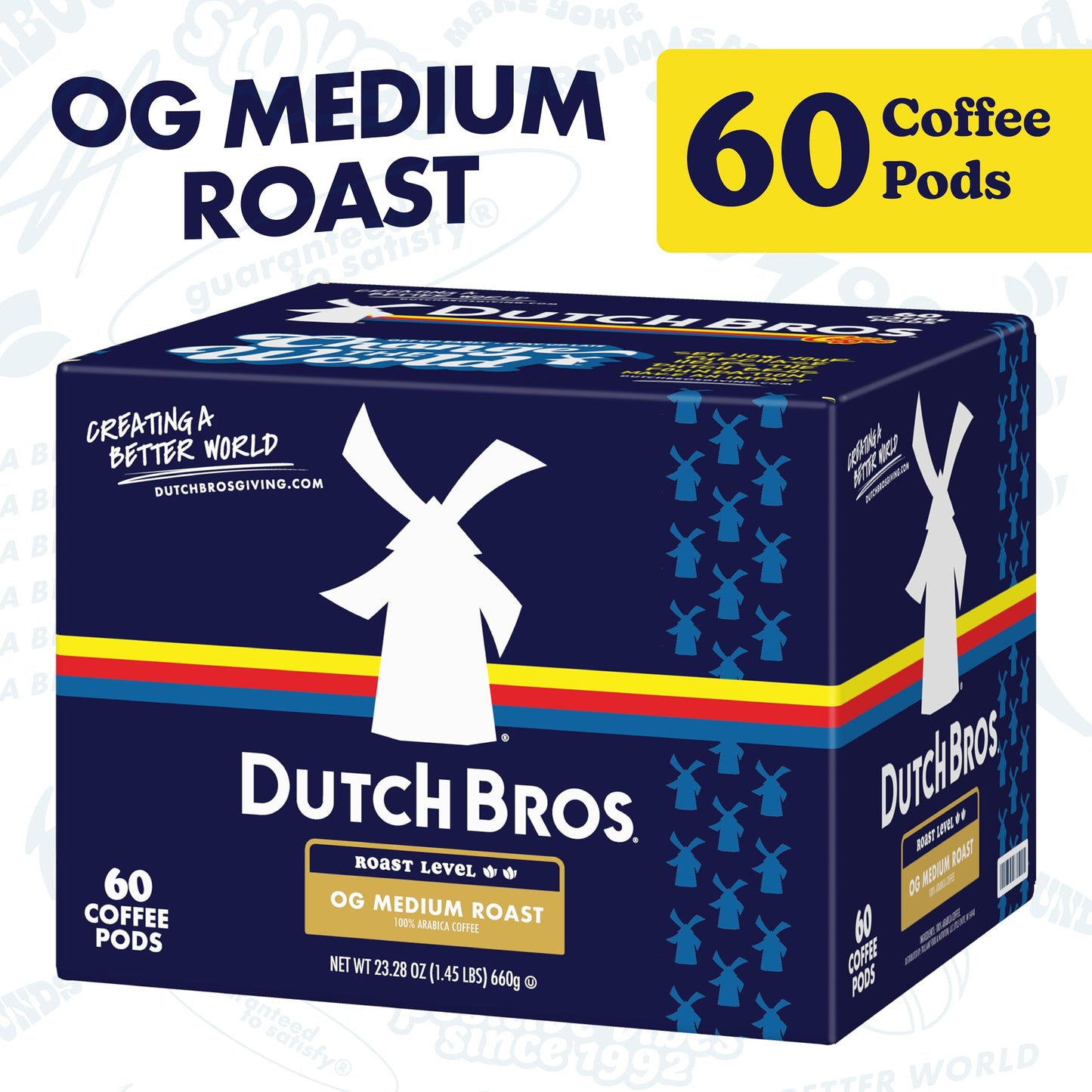 Dutch Bros® OG Medium Roast, 60 Count, Medium Roast, Single Serve Coffee Pods for Keurig K-Cup Brewers
