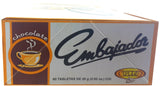 Sweet Dominican Chocolate Embajador Box of 60 Bars / Tablets