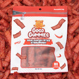 Goso Gummies Sour Strawberry Chamoy Strips - 4oz Bag | Tangy Candy With Real Chamoy Flavor | Sour, Spicy, Sweet | TikTok Viral Candy | Premium Gummy