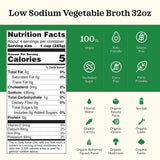 Kettle & Fire Organic Vegetable Cooking Broth Low Sodium, 32 Ounce