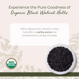 Starwest Botanicals Organic Black Walnut Hull - Cut & Sifted, Use for Tea & Baking, Certified Kosher, Non-GMO - Bulk 1 lb Bag