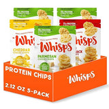Whisps Cheese Crisps Variety Pack | Protein Chips | Healthy Snacks | Protein Snacks, Gluten Free, High Protein, Low Carb Keto Food | Parmesan