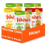Whisps Cheese Crisps Variety Pack | Protein Chips | Healthy Snacks | Protein Snacks, Gluten Free, High Protein, Low Carb Keto Food | Parmesan