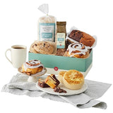 Wolferman's Bakery Sampler Box, Pastry Box With Baked Goods, Sweet Treats Gift Basket, English Muffins, Cinnamon Roll, Scone, Loaf Cake, Ground