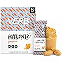 Verb Caffeinated Energy Bars Peanut Butter Cookie (26g, Pack of 16) 110-Calorie Delicious Energy Bar - Vegan Gluten Free On-the Go Snack with 80mg