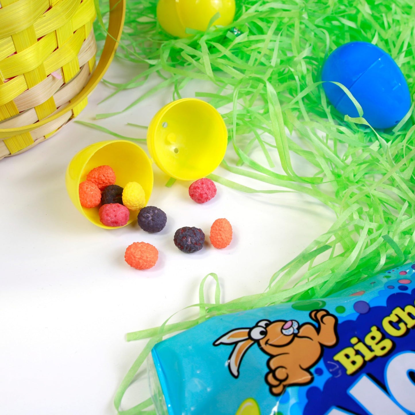 Easter Big Chewy Jelly Beans, Assorted Fruit Flavored Candy, Festive Egg Fillers or Party Favors, 13 Ounces (Pack of 2)
