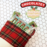 Mini Chocolatey Christmas Trees and Reindeers, Individually Wrapped Candy Gift Boxes, Perfect Stocking Stuffer Treats, 8 Pieces Inside Each (Set of 2)