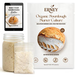 ERNEY Dehydrated Sourdough Starter for Bread Making - Perfect Rise Organic Sourdough Bread Flour with Instruction - Versatile Homemade Pastry Flour