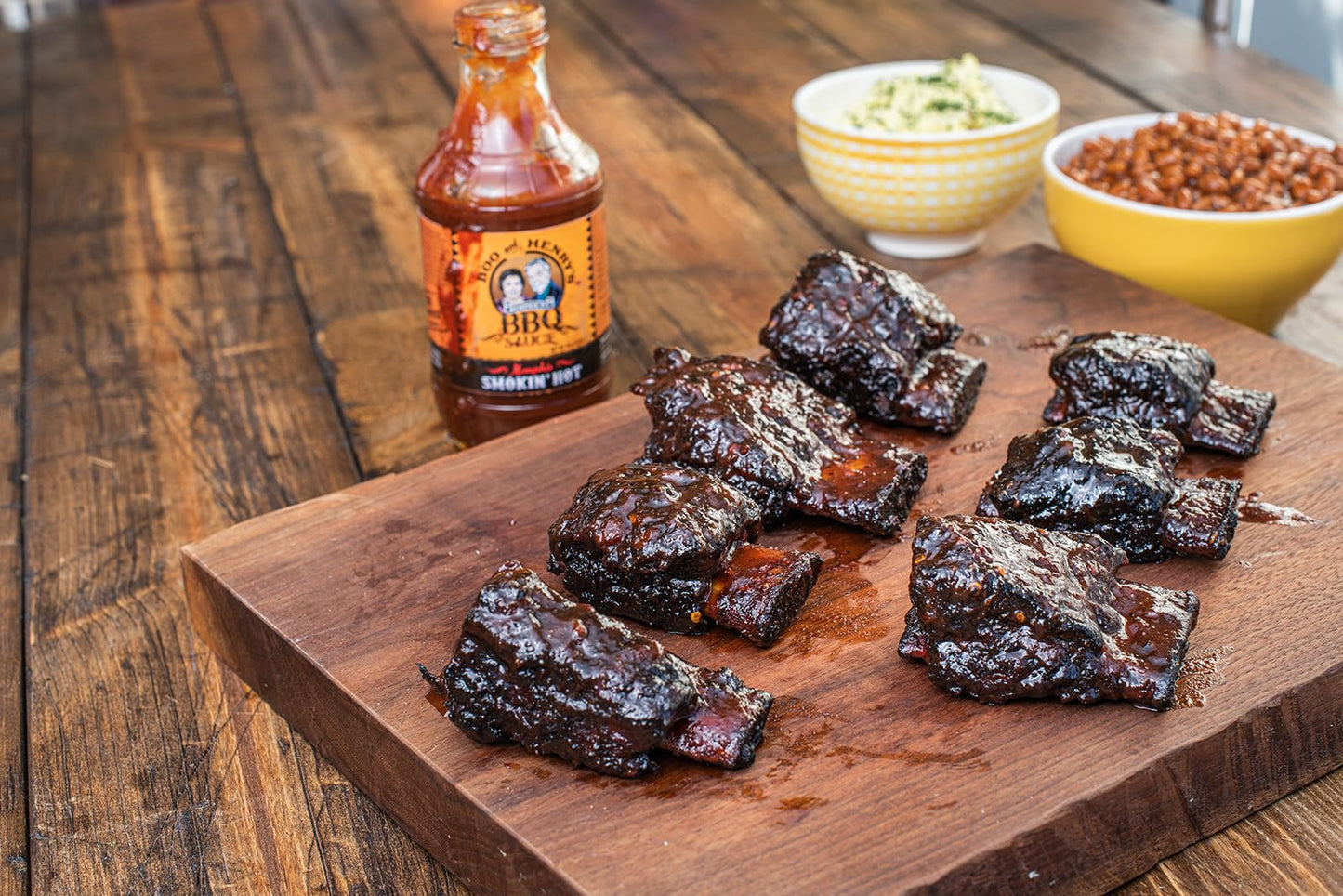 Boo and Henry's BBQ Smokin' Hot Barbecue Sauce, True Memphis Style Barbecue Sauce with Habanero and XX-Hot Cayenne, No Preservatives, Gluten-Free, 18