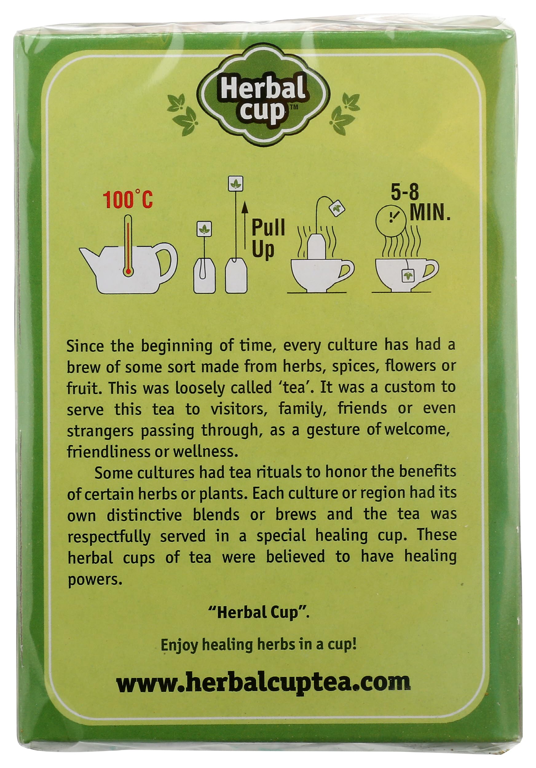 Herbal Cup Ayurveda Moringa Tea, Organic Turmeric, No Caffeine Herbal Teas (16 Count, Pack of 1)