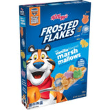 Kellogg's Frosted Flakes Cold Breakfast Cereal, 7 Vitamins and Minerals, Kids Snacks, Original with Vanilla Flavored Marshmallows (10 Boxes)