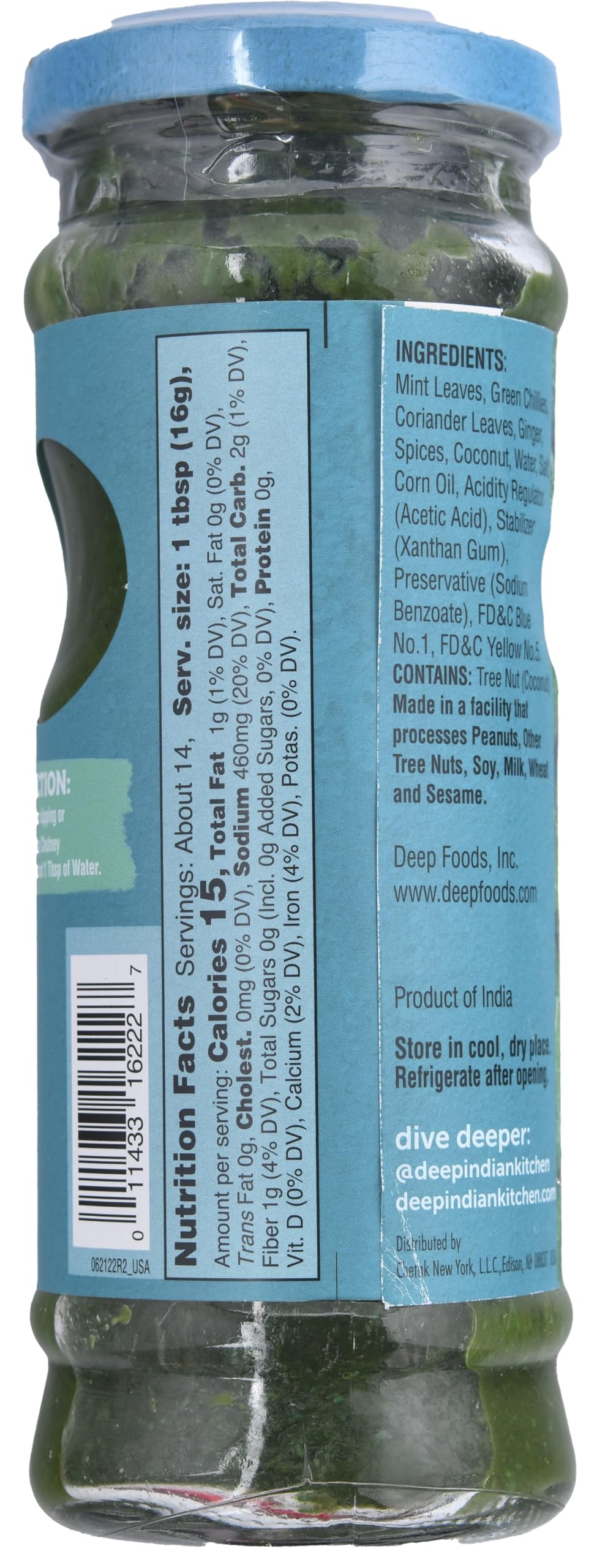 Mint Chutney 7.7 Oz