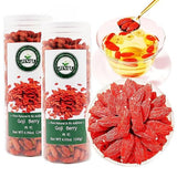 JINQI Dried Goji Berries Gou qi ?? 9.87oz/280g (4.93oz/140g*2) Ningxia New Red Wolfberry, Holiday Gifts, Tea Gifts, Can be Eaten Dry/Make Water/Make