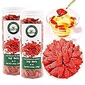 JINQI Dried Goji Berries Gou qi ?? 9.87oz/280g (4.93oz/140g*2) Ningxia New Red Wolfberry, Holiday Gifts, Tea Gifts, Can be Eaten Dry/Make Water/Make