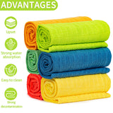 HELOMOR 6 Extra Large Microfiber Cleaning Cloths, 30"x18" Floor Towels for Squeegee Mop, Reusable Multi-Purpose Cleaning Rags for House, Kitchen, Car
