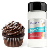 Bakerpan Sugar Sprinkles for Baking - 7 Ounce White Decorating Sugar Crystals for Cookies, Cake Pops, Ice Cream (Made in USA)