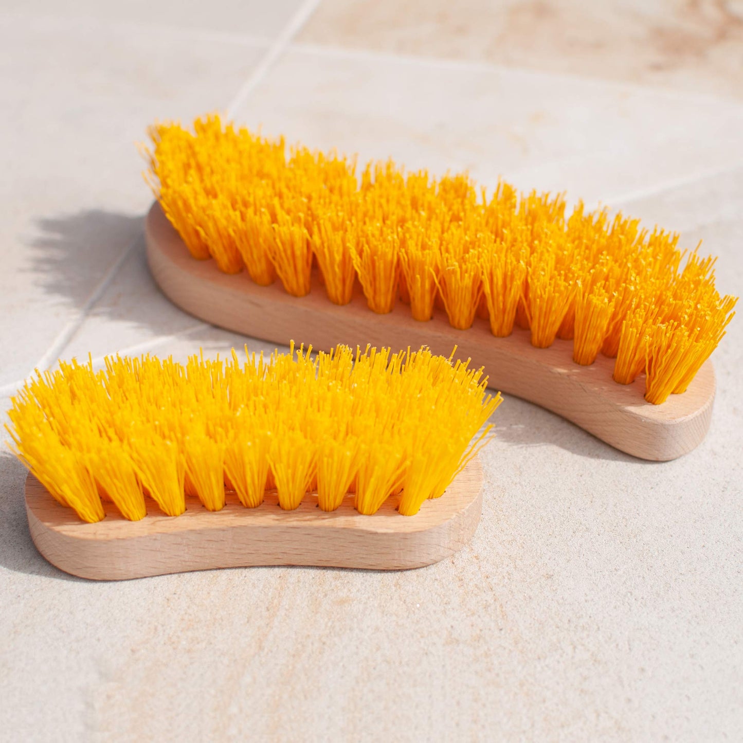 Stiff Bristle Brush - Scrub Brush for Deep Cleaning, Hand Brush with Hard Bristles, Utility Nylon Brush for Indoor and Outdoor, Wooden Boot Hand