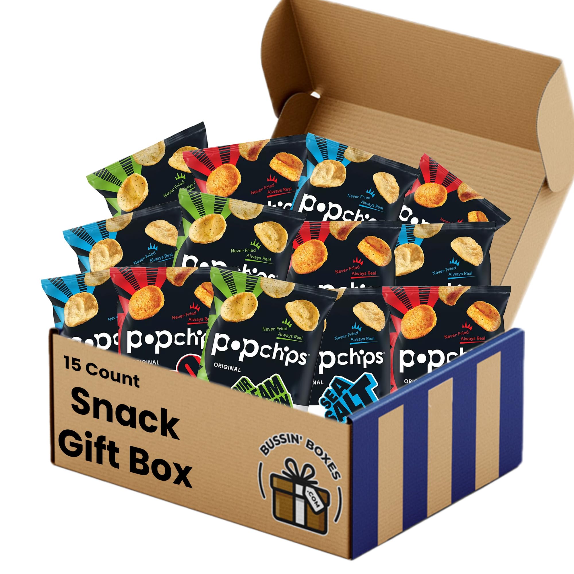 Pop Chips Variety Pack - 15 Count / 0.8 oz by Bussin Boxes