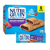 Nutri Grain Kellogg's, Soft Baked Breakfast Bars, Mixed Berry, 10.4oz , 8 Count (Pack of 6)