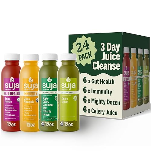 Suja 3-Day Cold-Pressed Juice Cleanse, Organic, Fresh Pressed Juice with No Added Sugar, Supports Immune & Digestive Health, Plant-Based, Gluten-Free