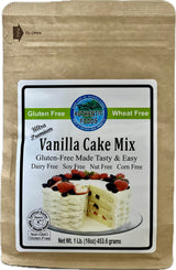 Authentic Foods Vanilla Cake Mix, Gluten-Free, Cupcake Mix, Gluten-Free, Non-GMO Project Verified, Certified Kosher, Non-Dairy, Yellow Cake, Plant Based, Made with Real Tahitian Vanilla, Gum Free,16 Ounces