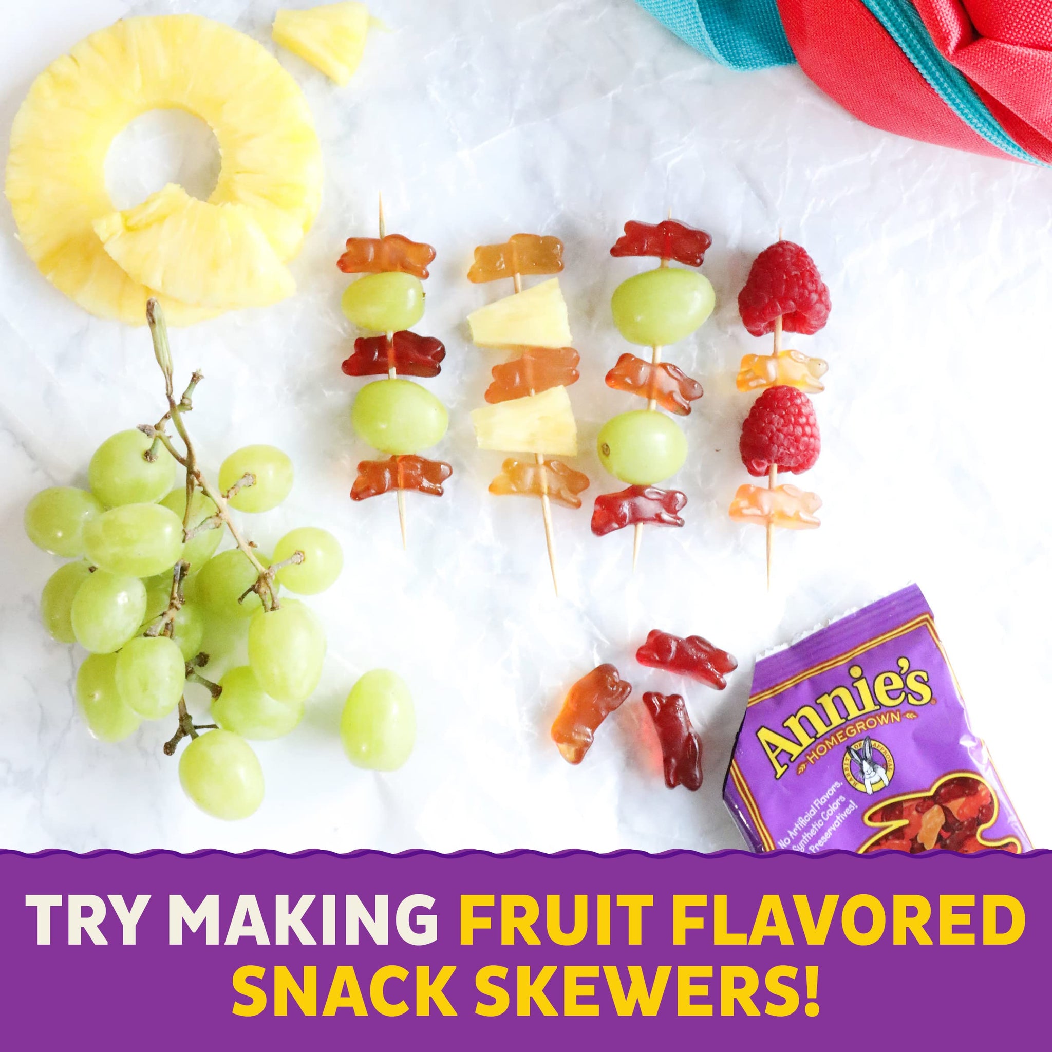 Annie's Organic Berry Patch Fruit Snacks, Gluten Free, (50 Pouches)