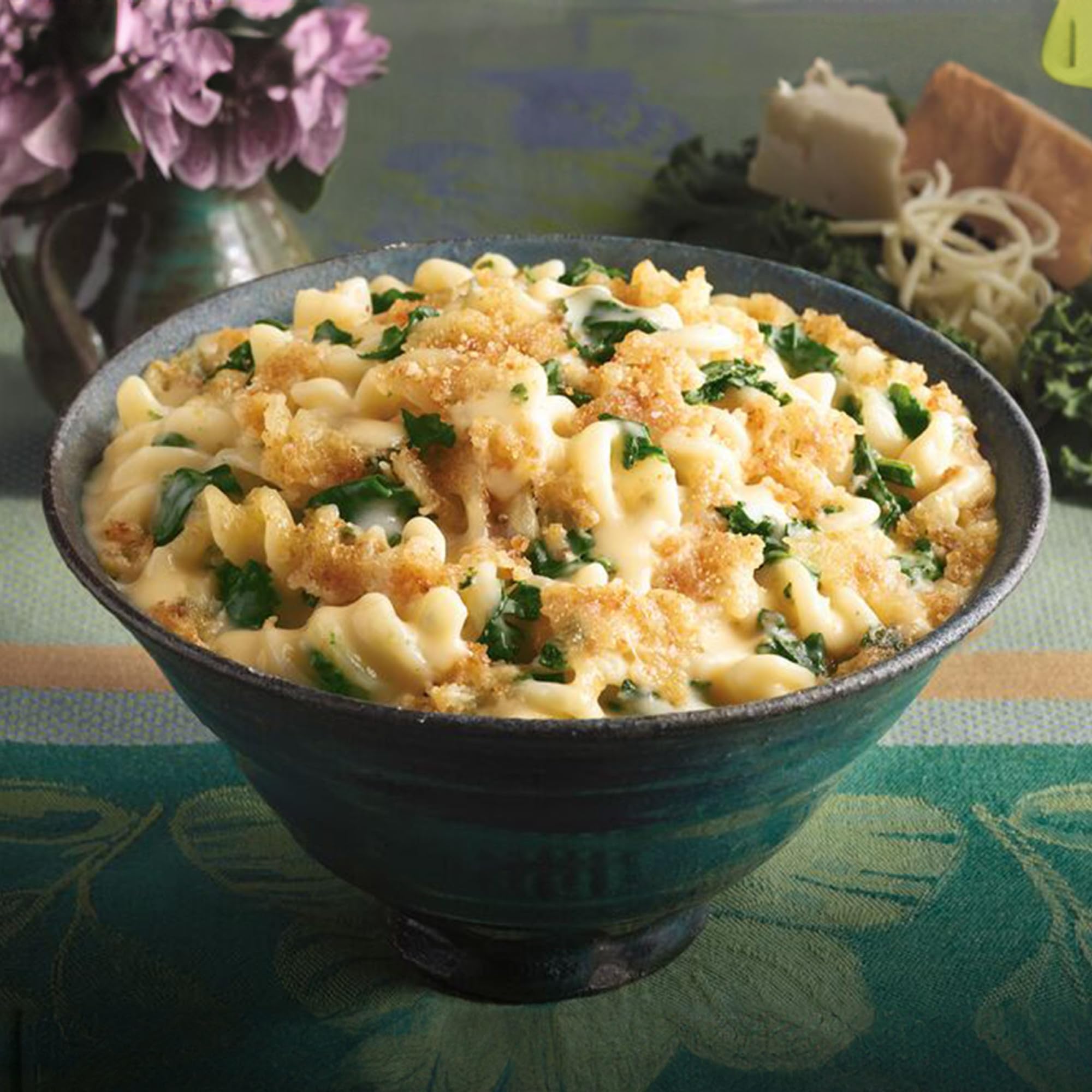 Amy's Frozen Meals, Three Cheese Kale Bake Bowl, Made With Organic Rice Pasta and Vegetables, Microwave Meals, 8.5 Oz