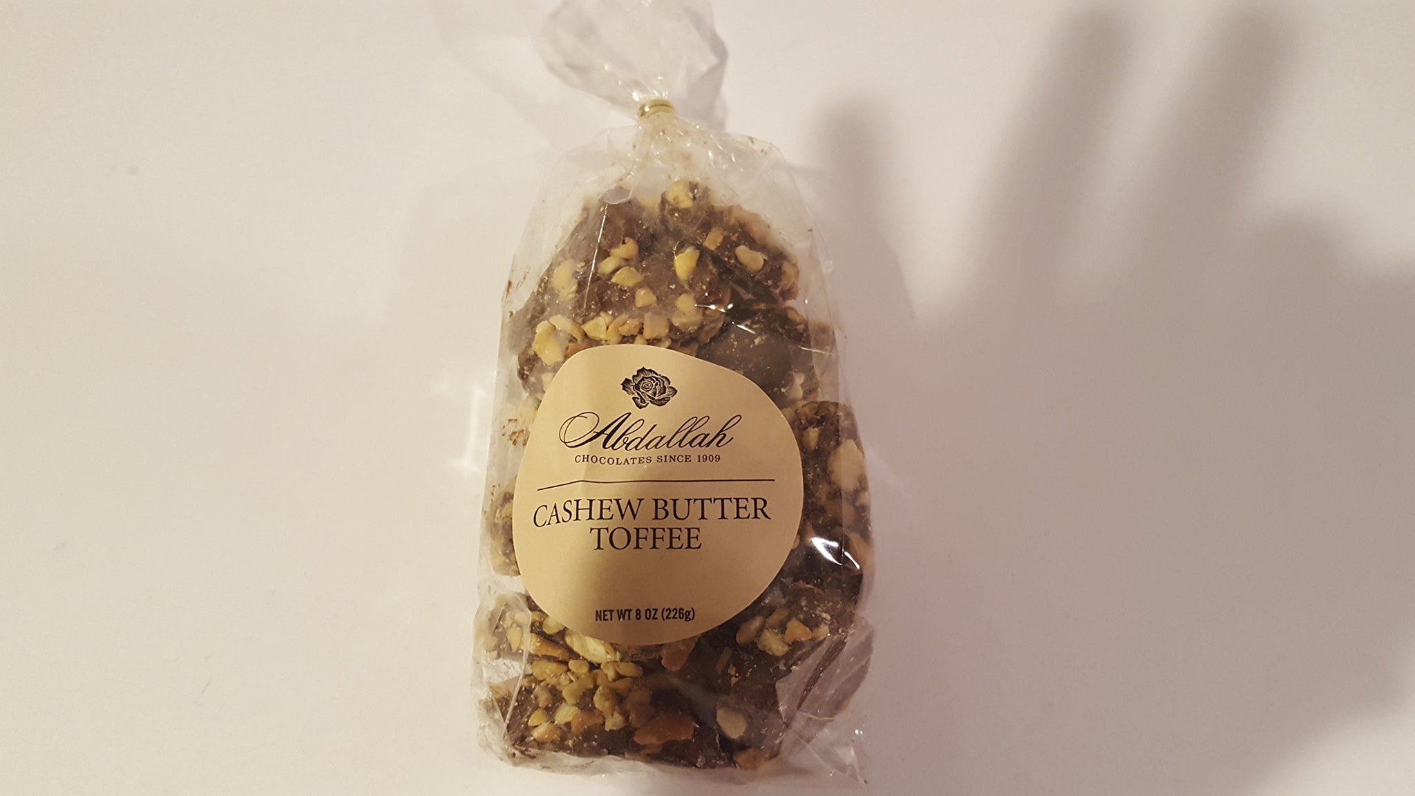 Abdallah Chocolates Cashew Butter Toffee 7 oz Bag