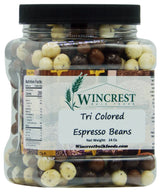 Chocolate Espresso Beans - 24 Oz Tub (Tri Color)