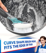 Dish Brush Refills Head for OXO - 4 Pack Dish Brush Cleaning Soap Dispensing Head Replacement for Scrubber, Kitchen Dish Brush Replacement Head