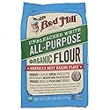 Bob's Red Mill Organic Unbleached All Purpose Flour, 5lb (Pack of 1) - Vegan, Kosher, Unbromated, Unenriched