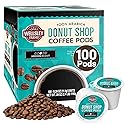 Wellsley Farms Donut Shop Pods | Medium Roast | 100% Arabica | Rich Caramel & Nutty Flavor | Recyclable Single-Serve Pods | Compatible