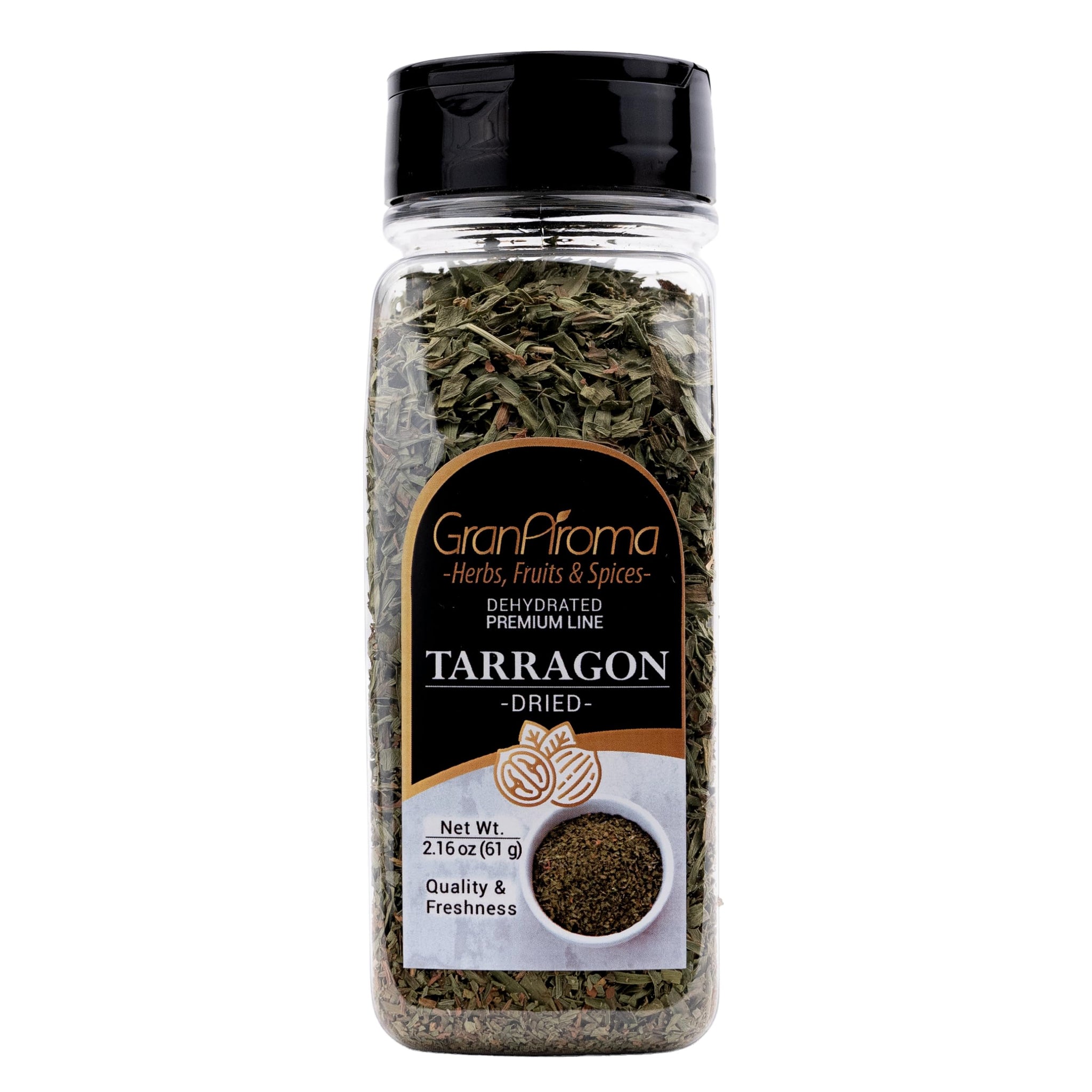 GranAroma Tarragon, Subtle Licorice Flavor, French Cuisine (2.16 Ounce)