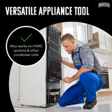 Brushtech Appliance Care Refrigerator Coil Cleaning Brush - Tapered Flexible Design for Deep Dust Removal & Appliance Maintenance - 15.25" Slim Nylon