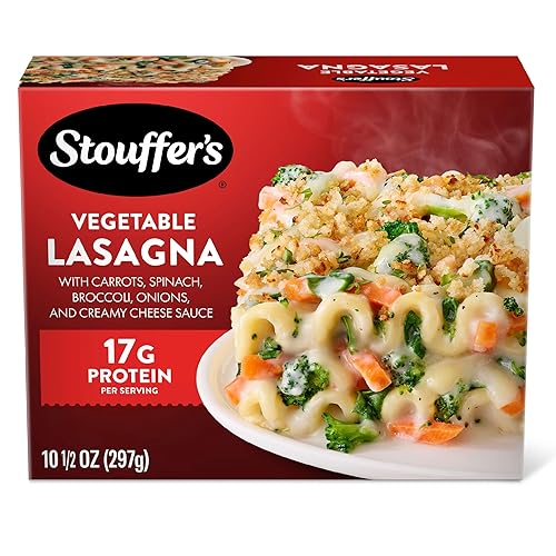 Stouffer's Vegetable Lasagna, Single Serve, Veggie Lasagna, Single Frozen Meals