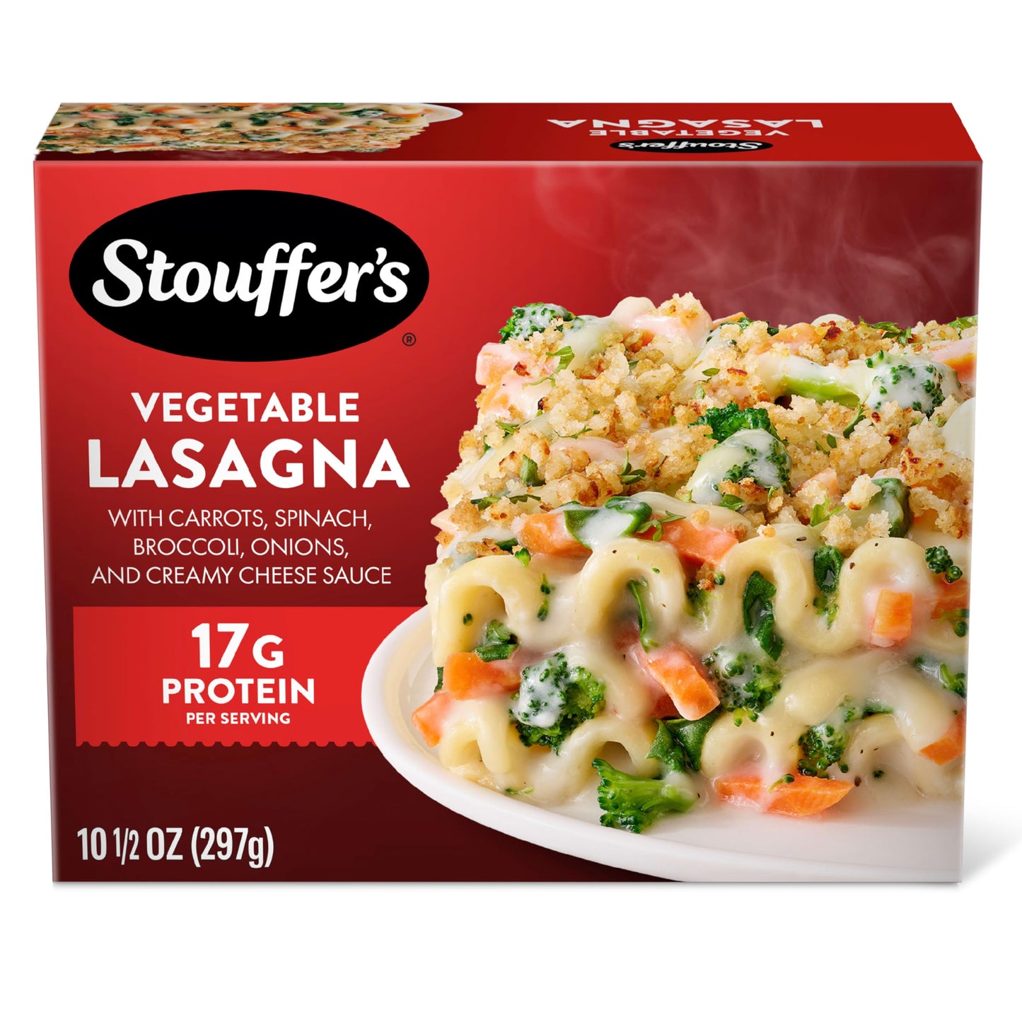 Stouffer's Vegetable Lasagna, Single Serve, Veggie Lasagna, Single Frozen Meals