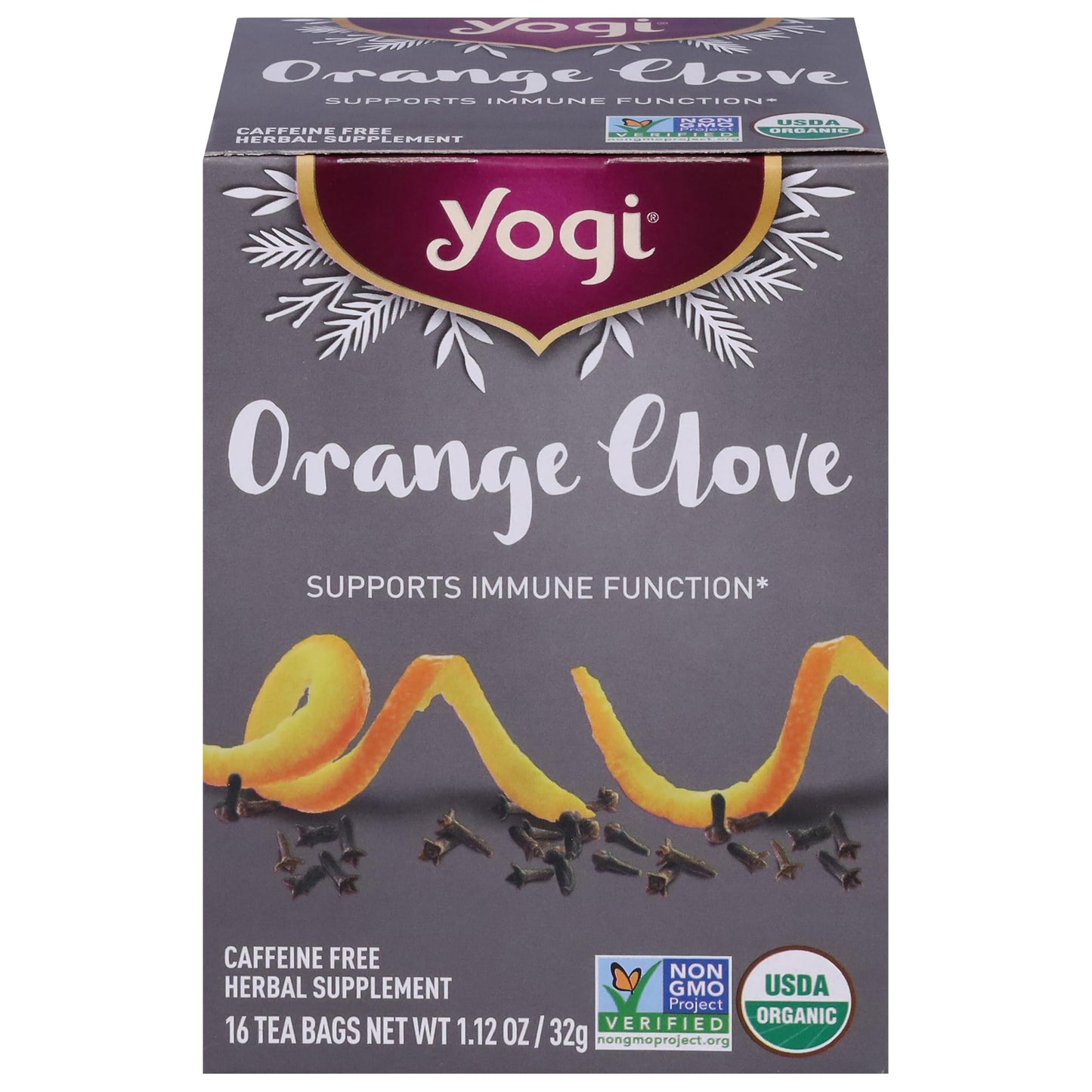 Yogi Tea Organic Orange Clove Tea, 1.12 OZ