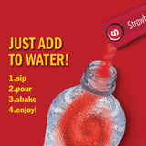 SINGLES TO GO! Skittles Variety Pack, Watertok Powdered Drink Mix, Zero Sugar, Low Calorie, Includes 4 Flavors: Green Apple, Strawberry, Grape