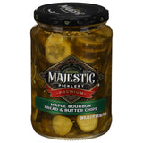 Mt Olive, Majestic Picklery Premium Maple Bourbon Bread Butter Chips, 24 Fl Oz