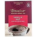 Teeccino Vanilla Nut Herbal Tea - Rich & Roasted Herbal Tea That’s Caffeine Free & Prebiotic For Natural Energy, 10 Tea Bags