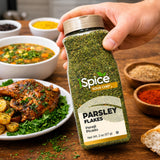iSpice - Dried Curly Parsley | Premium Kosher Herb | Bulk Size | Parsley Curly Flakes (2 OZ)