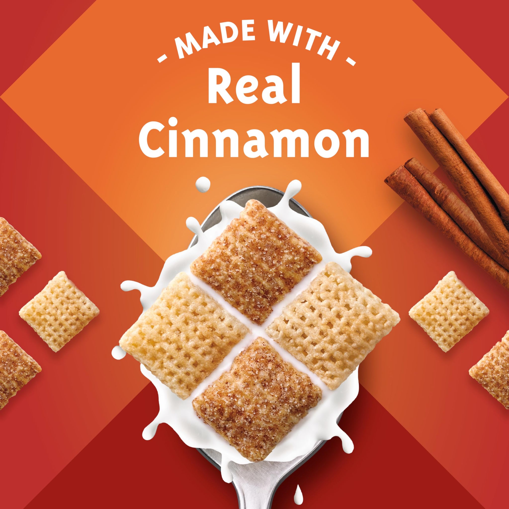 Cinnamon Chex Cereal, Gluten Free Breakfast Cereal, Made with Whole Grain, 12 oz