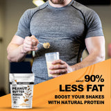 It's Just! Peanut Butter Powder - 90% Less Fat, Non-GMO, No Added Salt or Sugar, 1 Ingredient - 32oz