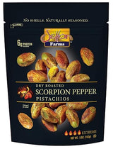 Setton Farms Pistachios, Scorpion Pepper Extreme Flavor, Naturally Seasoned, Dry Roasted No Shell, Non-GMO Project Verified, Gluten Free, Vegan