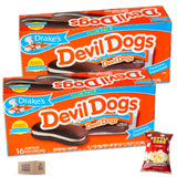 Devil Dogs (2 packs, 16CT) - Club Pack - Sweet and Salty Kettle Corn (1, 5.5oz bag) - 3 Items Total