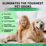Maebho Carpet Deodorizer Freshener Powder for Pets - Pet Odor Eliminator for Urine, Feces & Vomit | Lemon Scent, Natural Ingredients Safe for Kids